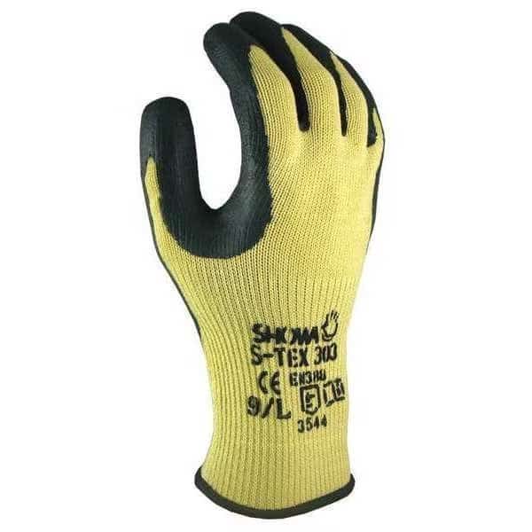 Coated Gloves,Black/Yellow,XL,PR, Mfr#: S-TEX303XL-10, SHOWA