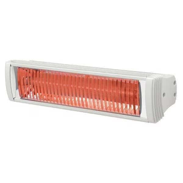 Electric Infrared Heater, 1 Phase, Aluminum, 5120 BtuH, 120V AC 1500 W