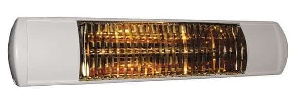 Electric Infrared Heater, 1 Phase, Aluminum, 5120 BtuH, 120V AC 1500 W