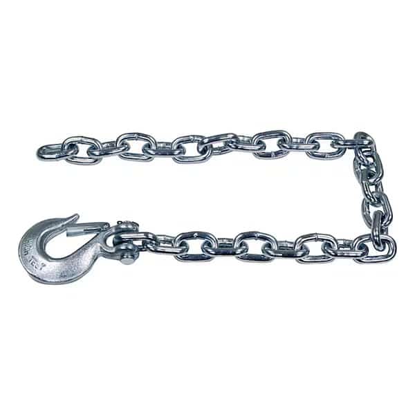 3/8x35" Class 4 Trailer Safety Chain w/ 1-Clevis Style Slip Hook-43 Proof