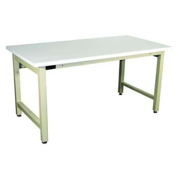 Workstation, Plastic, Rolled Edge, Beige