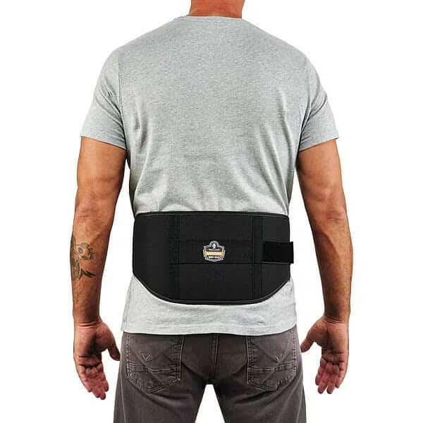 Weightlifting Style Back Support, Black, S