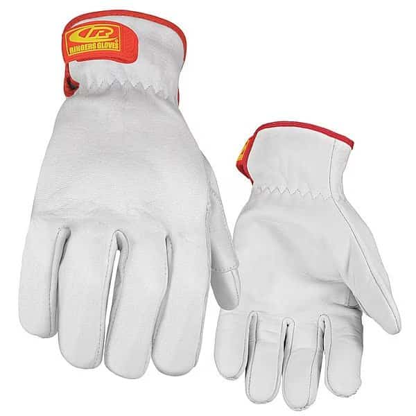 Leather Gloves,9,Goatskin,PR, Mfr#: 664-09, RINGERS GLOVES