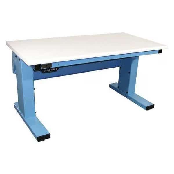 Workstation, Adj, Plastic, Rolled Edge, Blue, Proline, Mfr#: MVSII7230P-L14-SW806-PF90