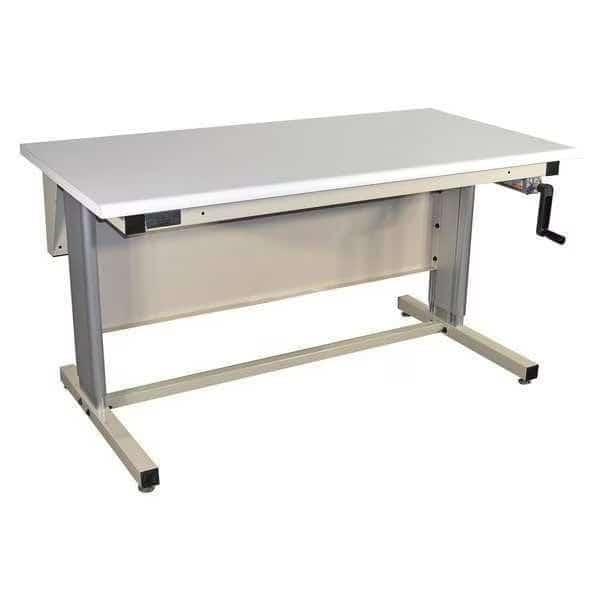 Workstation, Ergo, Plastic, Roll Edge, Beige