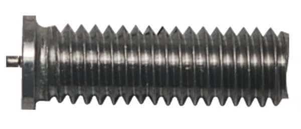 Weld Stud, #8-32, 3/8 in, TFTC Flanged Threaded, Steel, Copper Plated Finish, 1000 PK