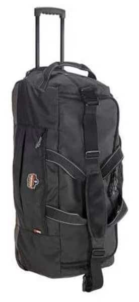 Duffel Bag, Black, Polyester, 5 Pockets