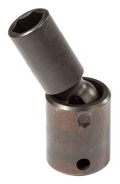 3/8 in Drive Flex Impact Socket, Metric, black oxide, 2 3/4 in L