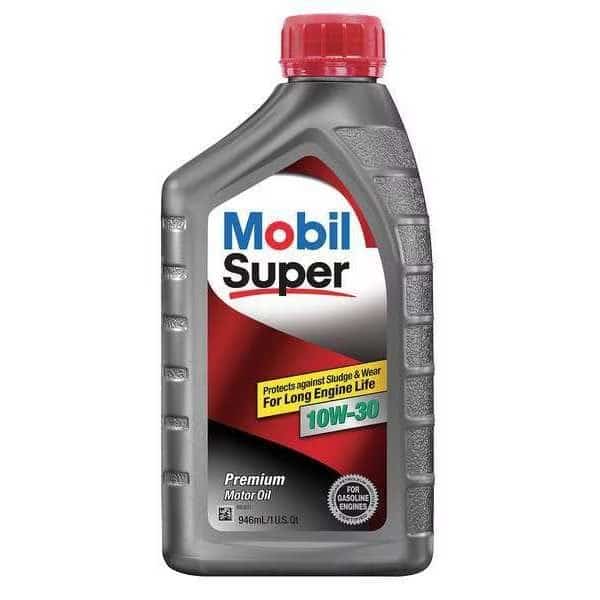 Mobil Super 10W-30, Engine Oil, 1 Qt.