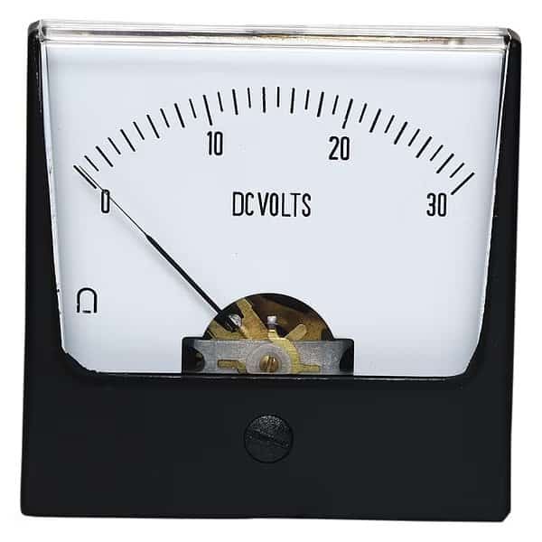 Analog Panel Meter, DC Voltage, 0-30 DC V, EnjoyTool Select, Mfr#: 12G439