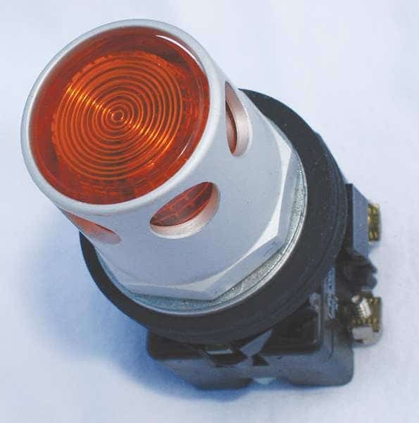 Illuminated Push Button Operator, 30 mm, Amber, EATON, Mfr# HT8GDAL1