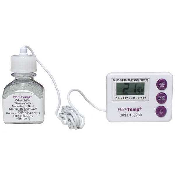 Digital Thermometer, -58 Degrees to 158 Degrees F for Wall or Desk Use, FRIO-TEMP, Mfr# B61000-0200