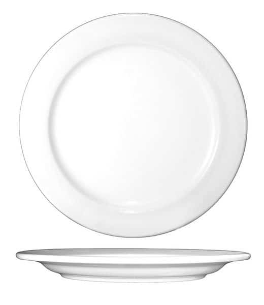 Plate, 6-1/4", Ceramic European White PK36