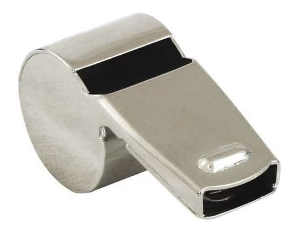 Whistle, Metal, With Lanyard