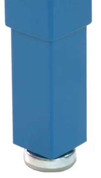 Pull-Pin Leg Ex tender, 6Wx6Dx8H, Blue, PK4, Benchpro, Mfr#: LP