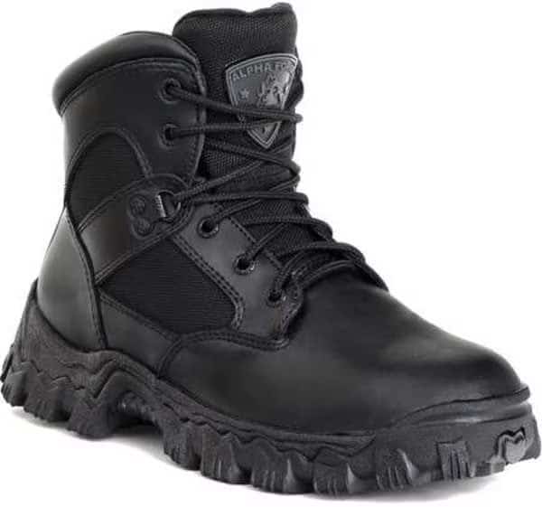 Men's 6-Inch Work Boot, 10 1/2, Composite Toe, 6 in H, Black, FQ0006167