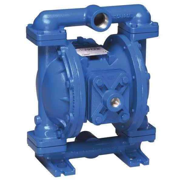 Double Diaphragm Pump, Aluminum, Air Operated, Buna N, 45 GPM, Sandpiper, Mfr#: S1FB1ABWANS000.