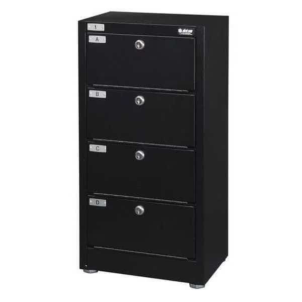 Pistol Safe, Keyed Lock, 27 lbs, Up to 8 Pistols
