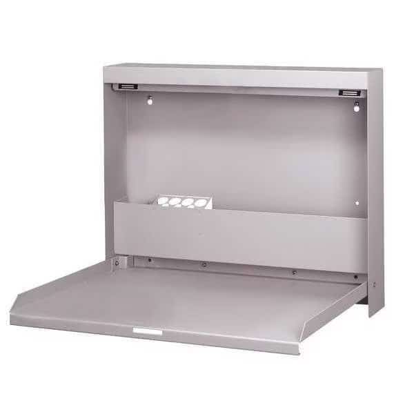Wall Mounted Desk, 20x16-3/8x3-3/8In, Gray