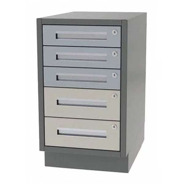 Cabinet, 5 Drawer, 18" W x 18" D x 28" H