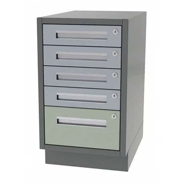 Lab Cabinet, 5 Drawer, 24"Wx24"Dx34"H, GREENE MANUFACTURING, Mfr# DTL-2424-4010