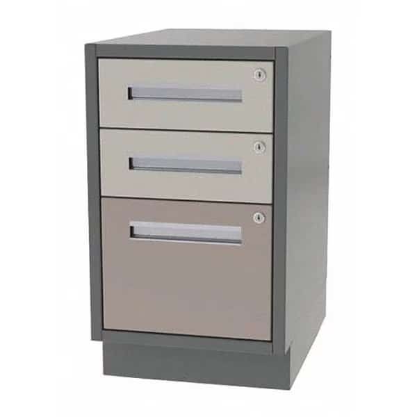 Lab Cabinet, 2 Box/1 Drwer, 16"Wx24"Dx34"H