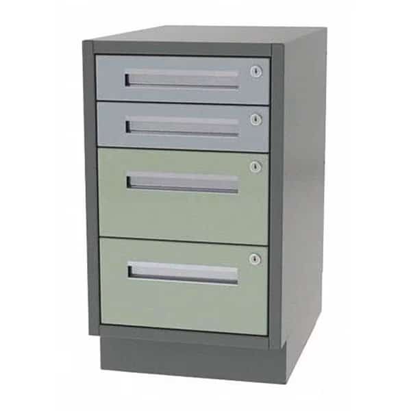 Lab Cabinet, 4 Drawer, 18"Wx21"Dx34"H