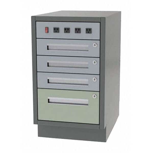 Cabinet, 4 Drawer, 24" W x 28" D x 28" H