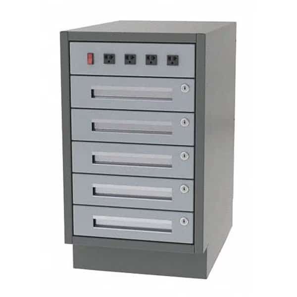 Cabinet, 5 Drawer, 18" W x 21" D x 28" H