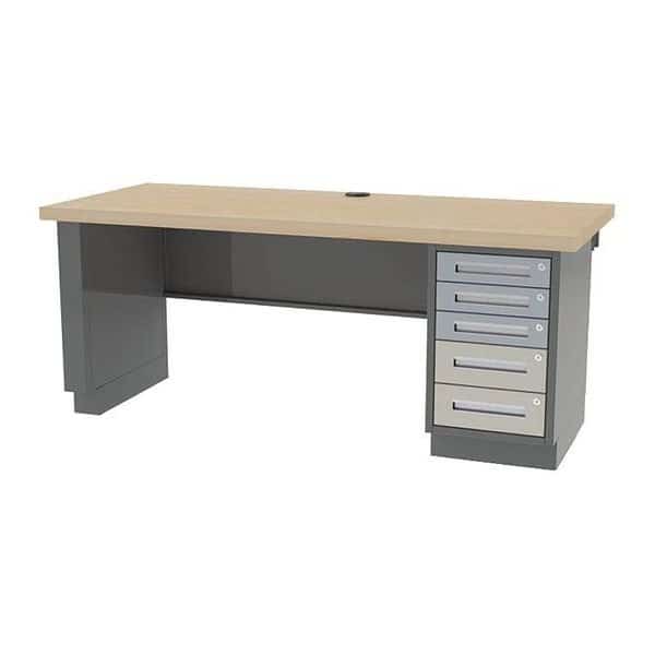 Pre Engineered Work Stations, 30" D X 84" W X 35-3/4" H, Maple, Hardwood, Greene Manufacturing, Mfr#: DTL-7AS
