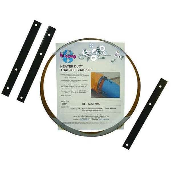 Heater Duct Adapters, 12" W, 12" L