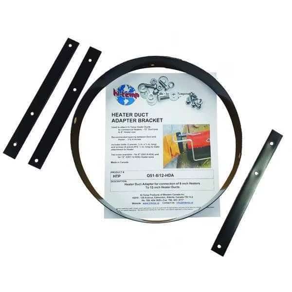 Heater Duct Adapters, 8" W, 12" L