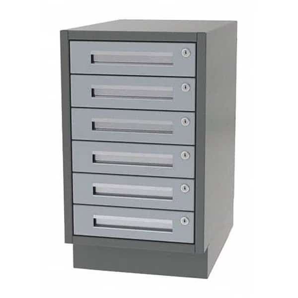 Lab Cabinet, 6 Drawer, 30"Wx21"Dx34"H