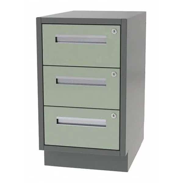 Lab Cabinet, 3 Drawer, 24"Wx24"Dx34"H