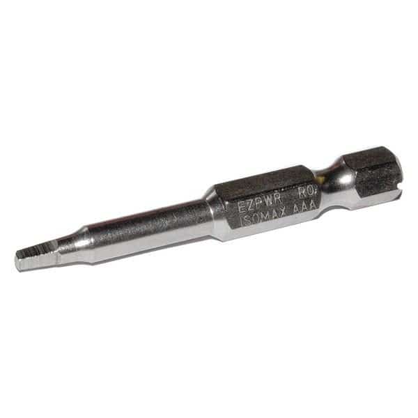 Square Recess Power Bit, Size R0, 2"