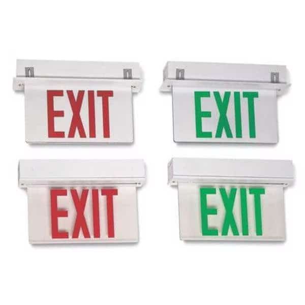 Edgelit Exit Sign, Surface Mount, ERXL2WRMBCS, Big Beam, Mfr#: ERXL2WRMBCS