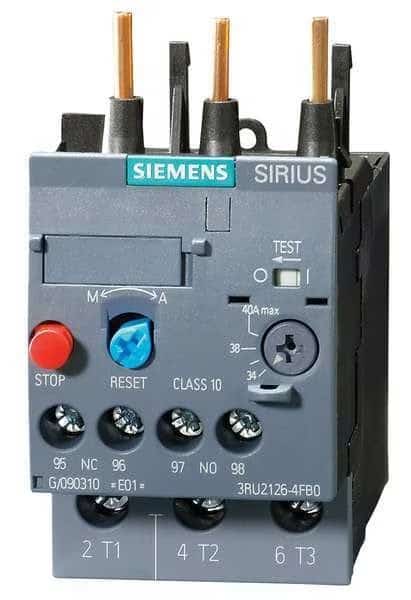 Ovrload Relay, 30 to 36A, 3P, Class 10,690V, SIEMENS, Mfr# 3RU21264PB0