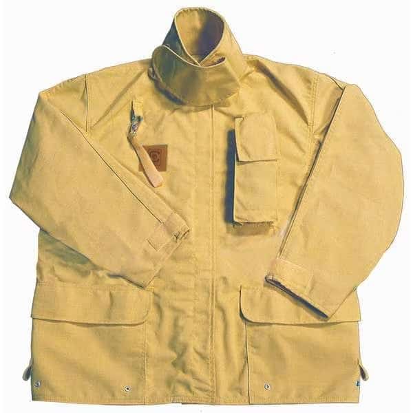 Turnout Coat, Tan, M, Cotton, Fire-Dex, Mfr#: FS1J00SM