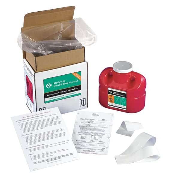 Sharps Mailback System, 1 Gal., Screw Lid