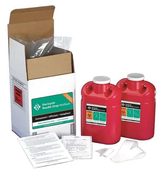 Sharps Mailback System, 2 Gal., Screw Lid