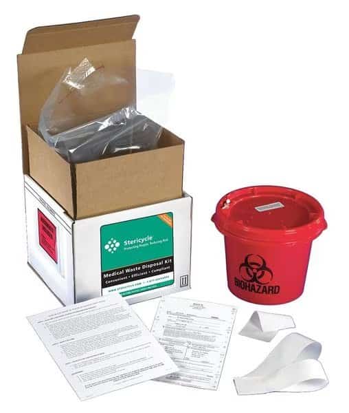 Reg Med Waste Mailback System, 1 Gal