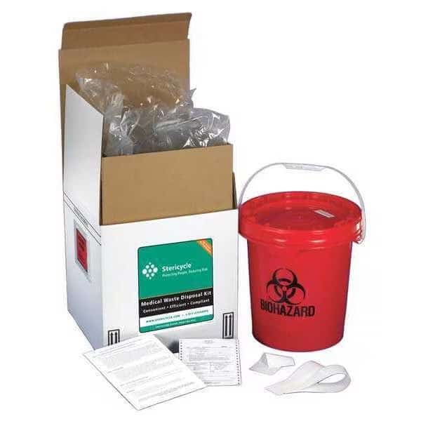 Reg Med Waste Mailback System, 5 Gal, STERICYCLE, Mfr# 5GWMV5