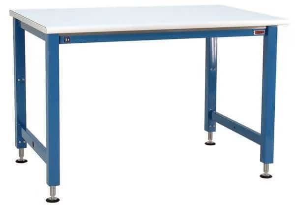 Electric Workbenches, Laminate, 96" W, 30" to 42" Height, 1000 lb., Straight