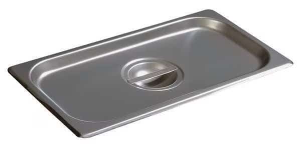 DuraPan Solid Cover,Third-Size,SS,PK6, Mfr#: 607130C, CARLISLE