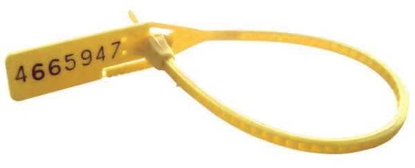 Cinch-up Locking Seal, Yellow, PK100, CORTECH, Mfr# PCPTS867
