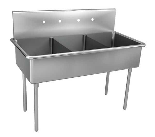 Just,Scullery Sink,Squar,24inx24inx12in, Mfr#: NSFB-372-2-2, JUST MANUFACTURING