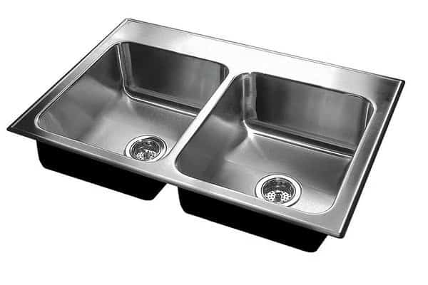 Drop-In Sink, 3 Hole, 12" x 12", Stainless steel