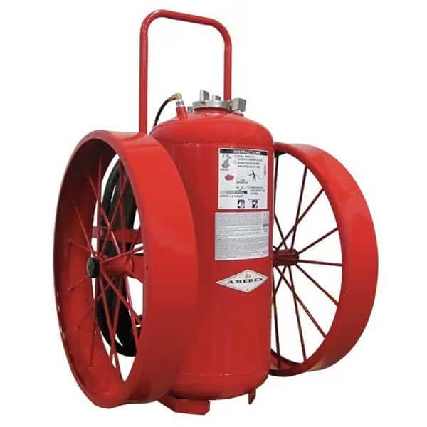 Wheeled Fire Extinguisher, 300 lb Capacity, Class BC , UL Rating320B:C , Potassium Bicarbonate