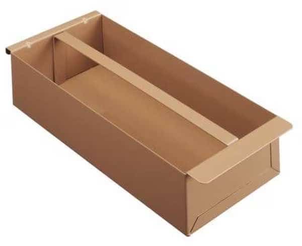 Tool Tray, 16-5/8 in. Lx8 in. W, Steel, Tan, KNAACK, Mfr# 41