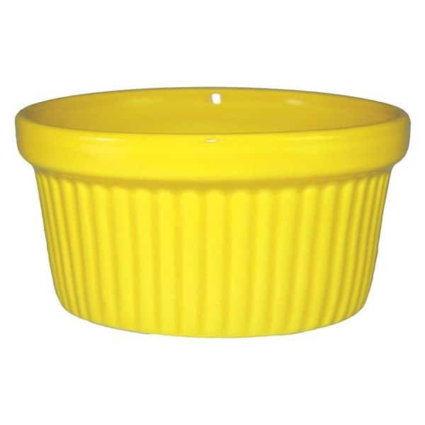Fluted Ramekin, 3 Oz, Yellow, PK36